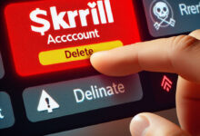 Excluir sua conta Skrill